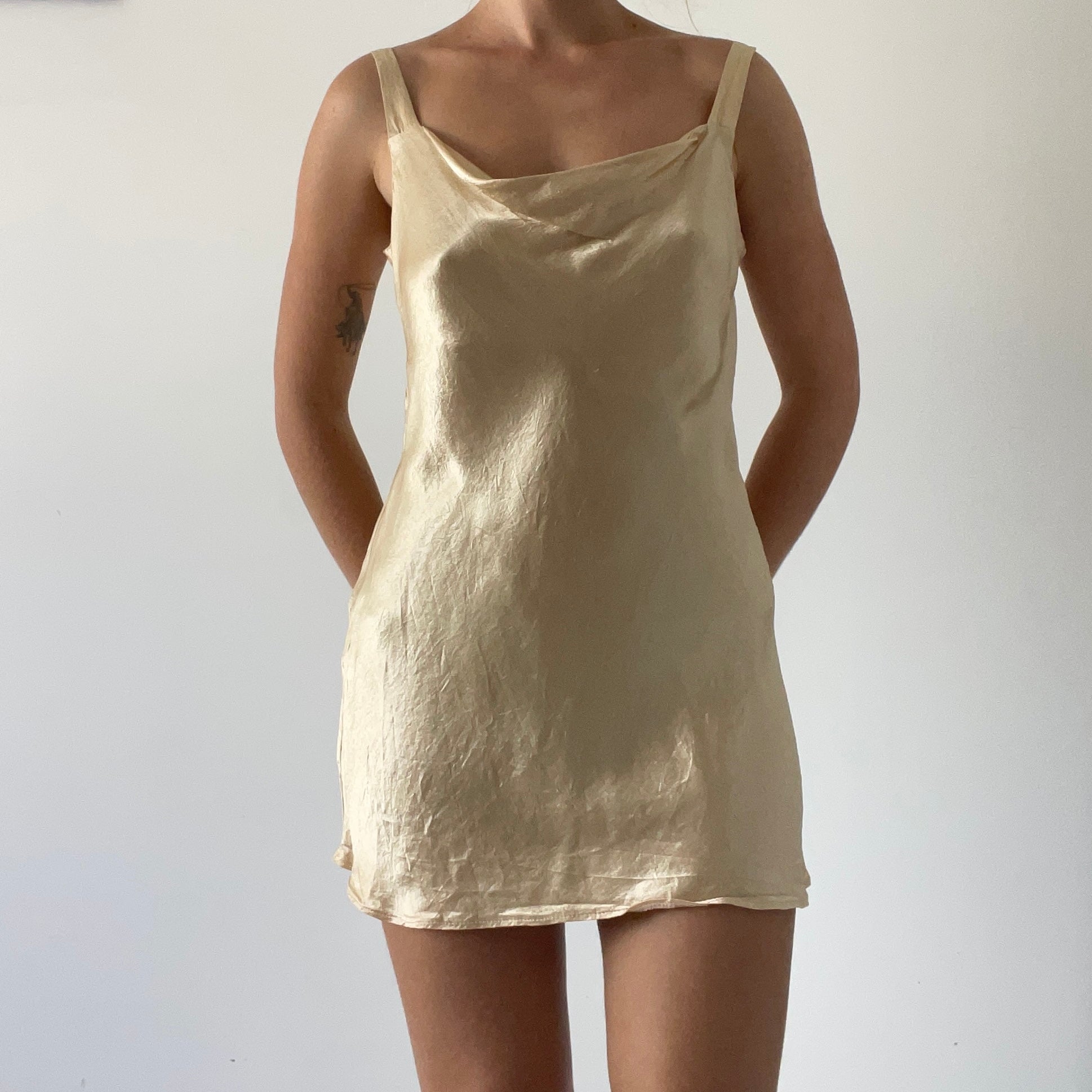 Cowl Slip Midi Dress | Made in NZ | 8-10