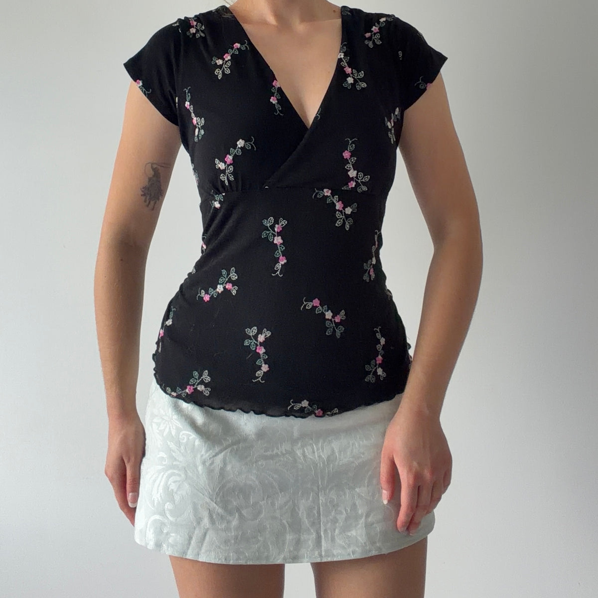 Jeanswest Embroidered Babydoll Top | M