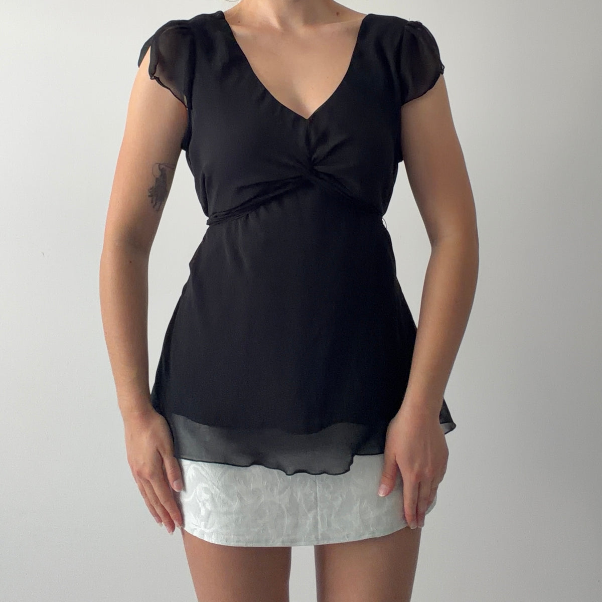 Reitmans Babydoll Tie Top | 12-14