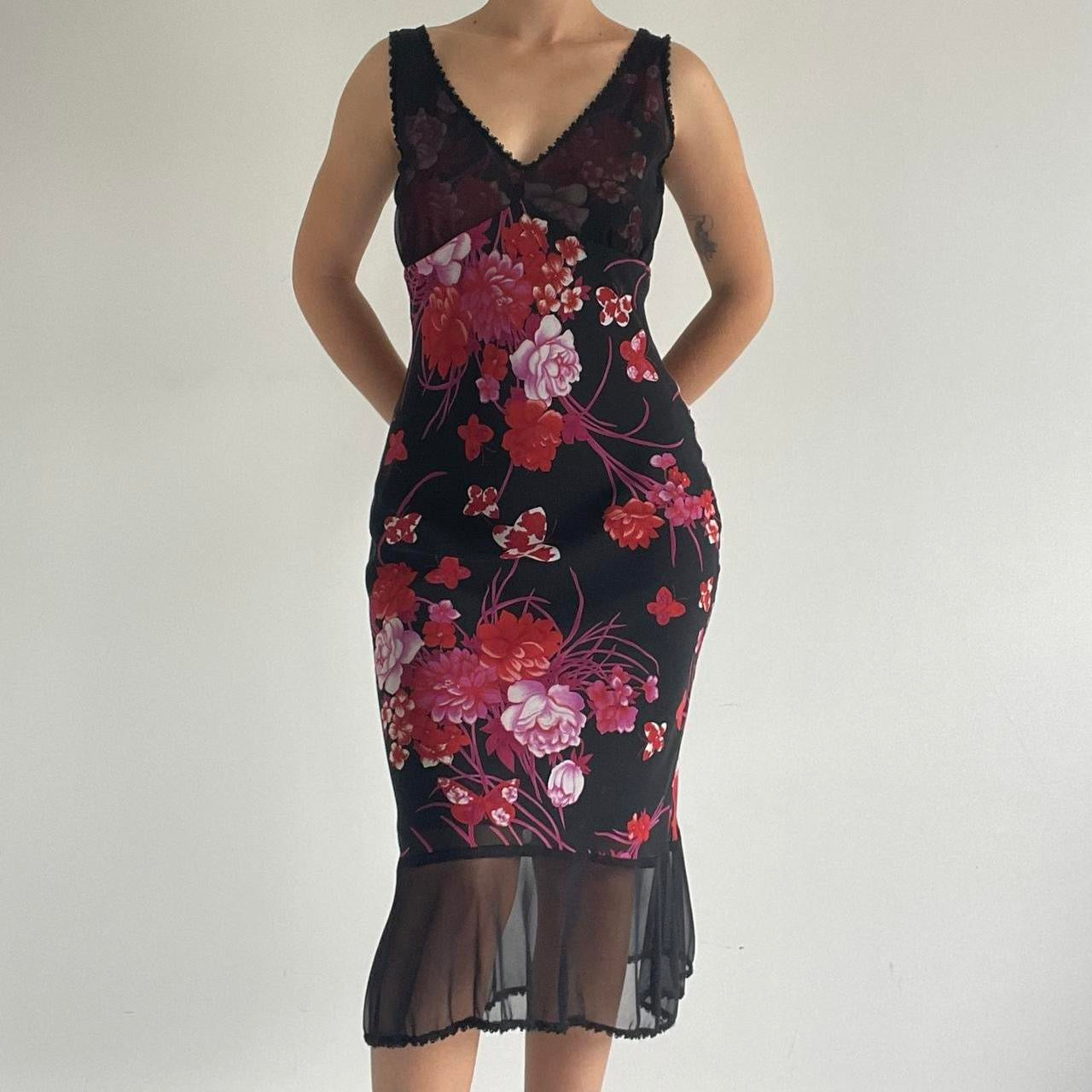 Johnny Dexter Bias Cut Midi Slip Dress | 8-12