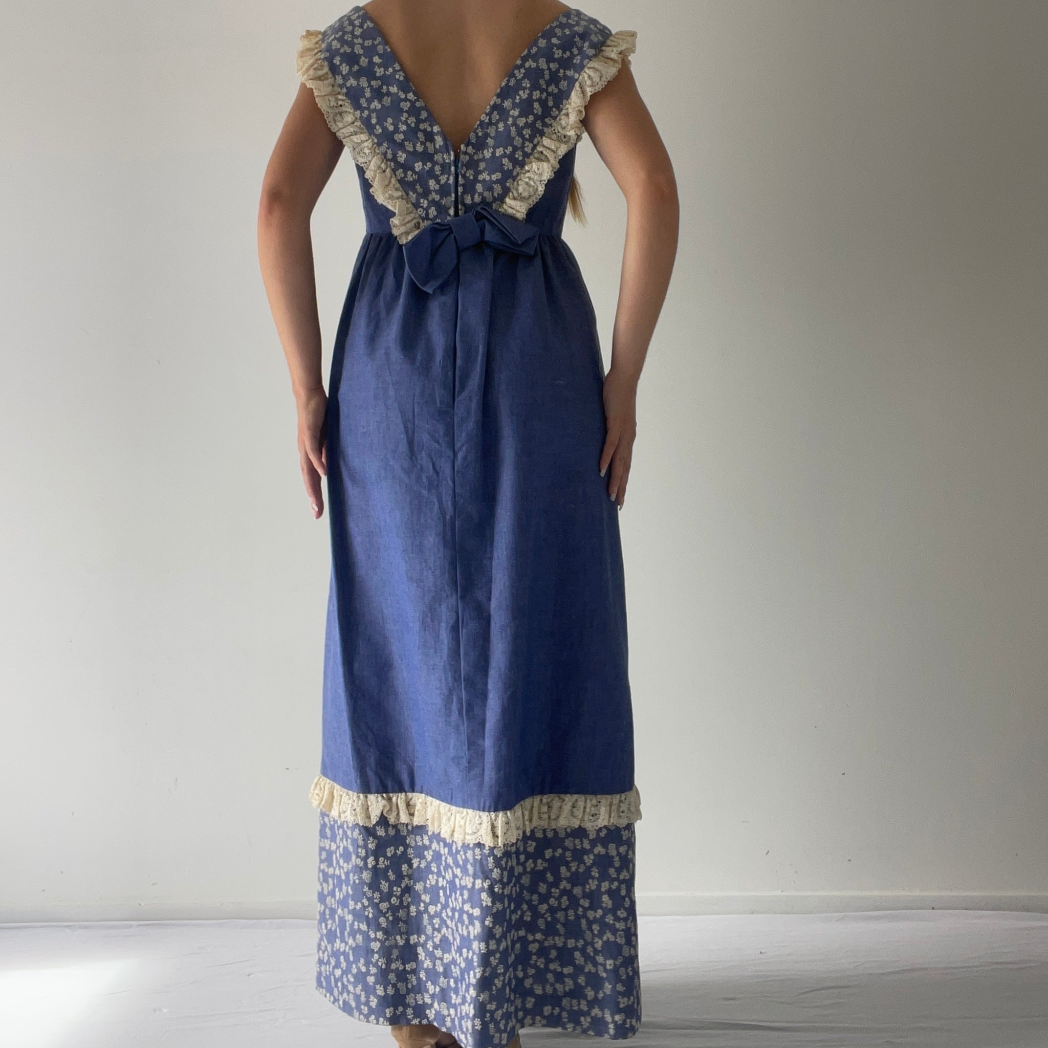 70s Prairie Dress | S