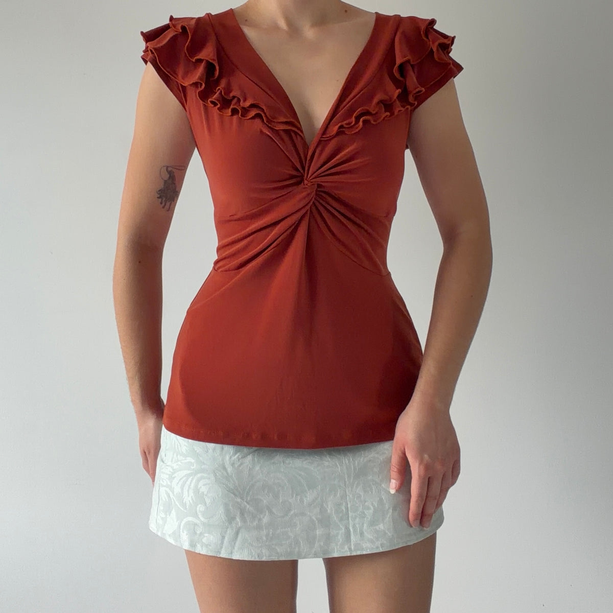 Suzie Ruffle Top | M