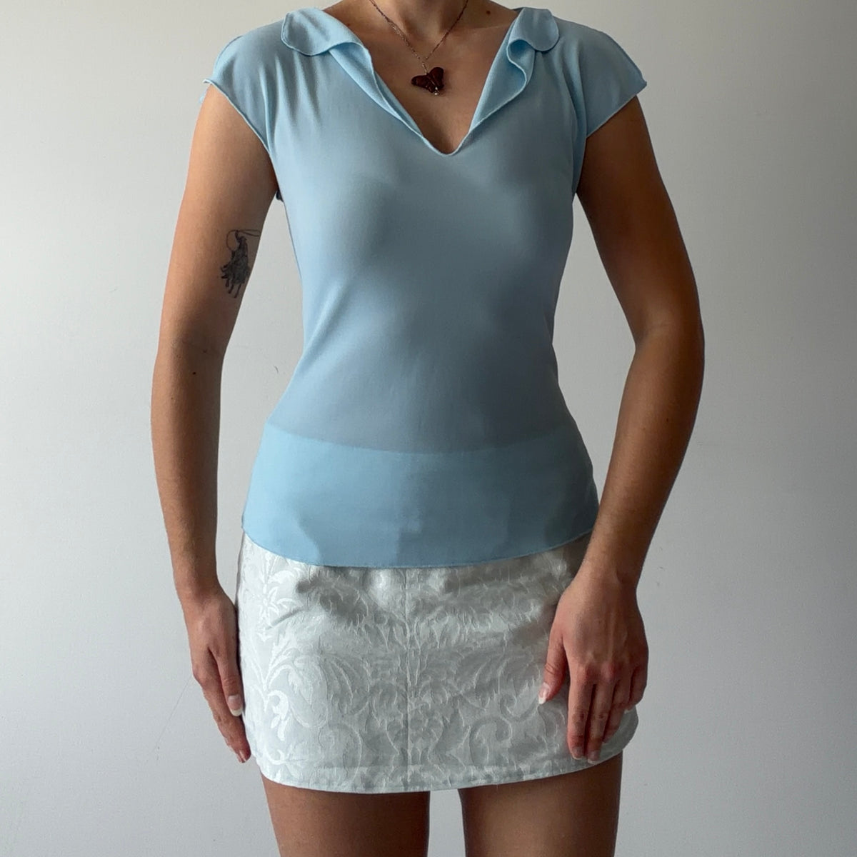 Vixen Baby Blue Tank Top | M
