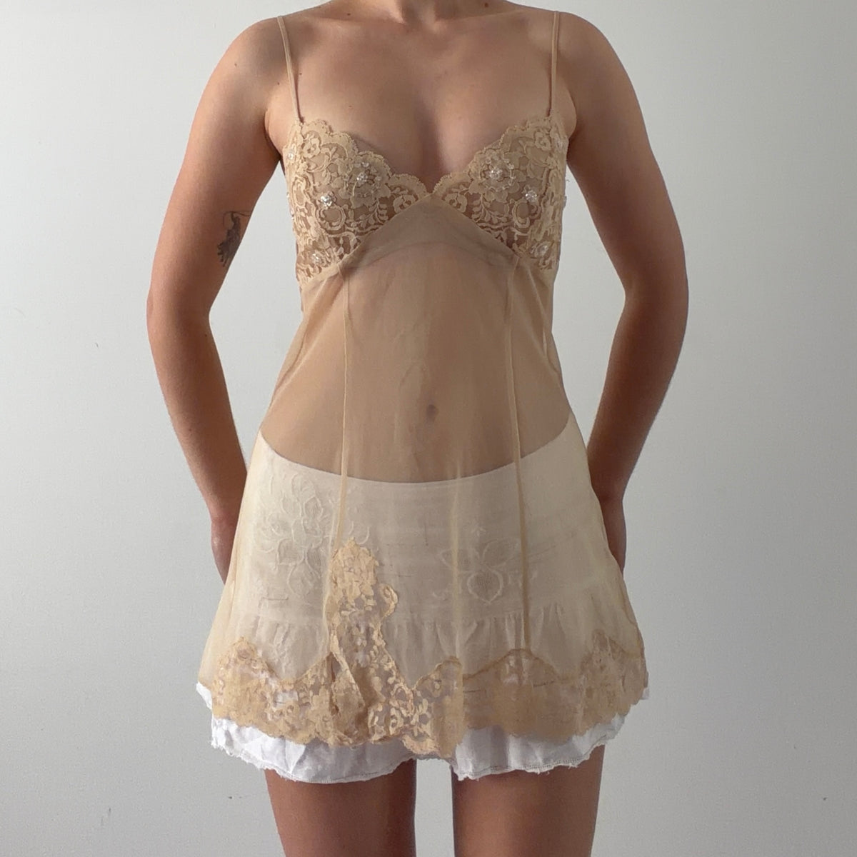 Victoria's Secret Mesh Babydoll Slip | M