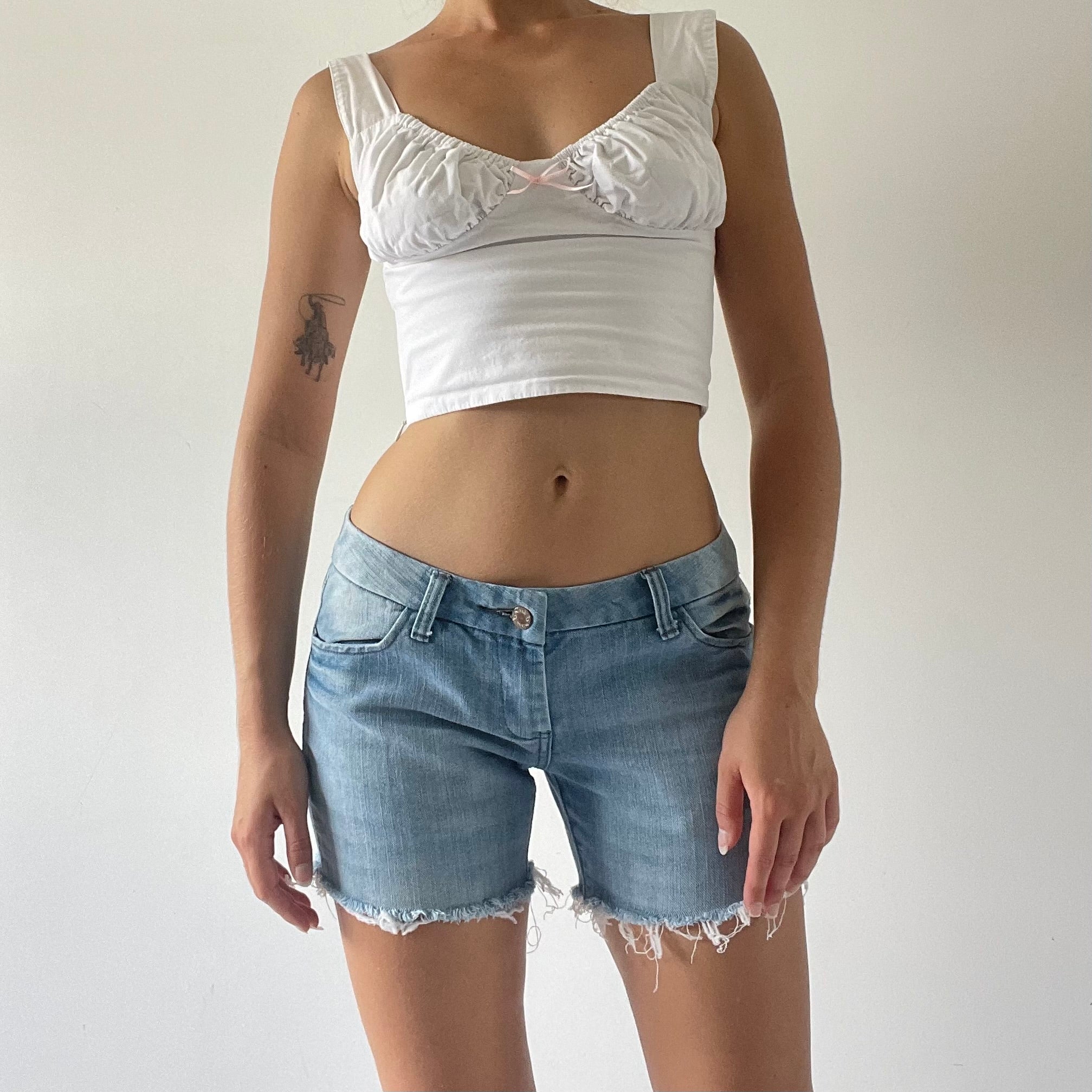 Micro Mini Denim Shorts | S