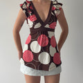 Hot Tempered Polka Dot Babydoll Top | L