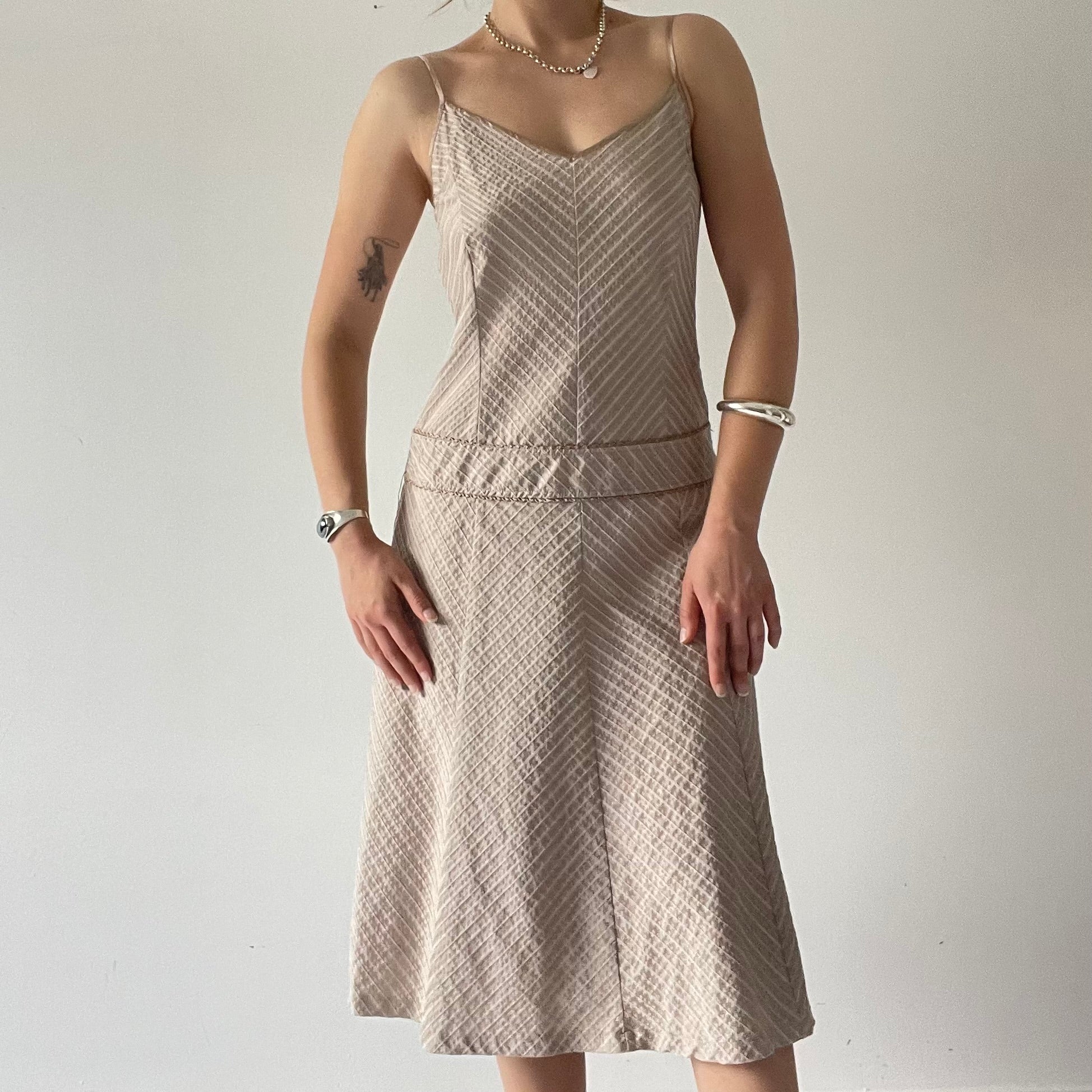 Le’range Cotton Summer Midi Dress | 10-12