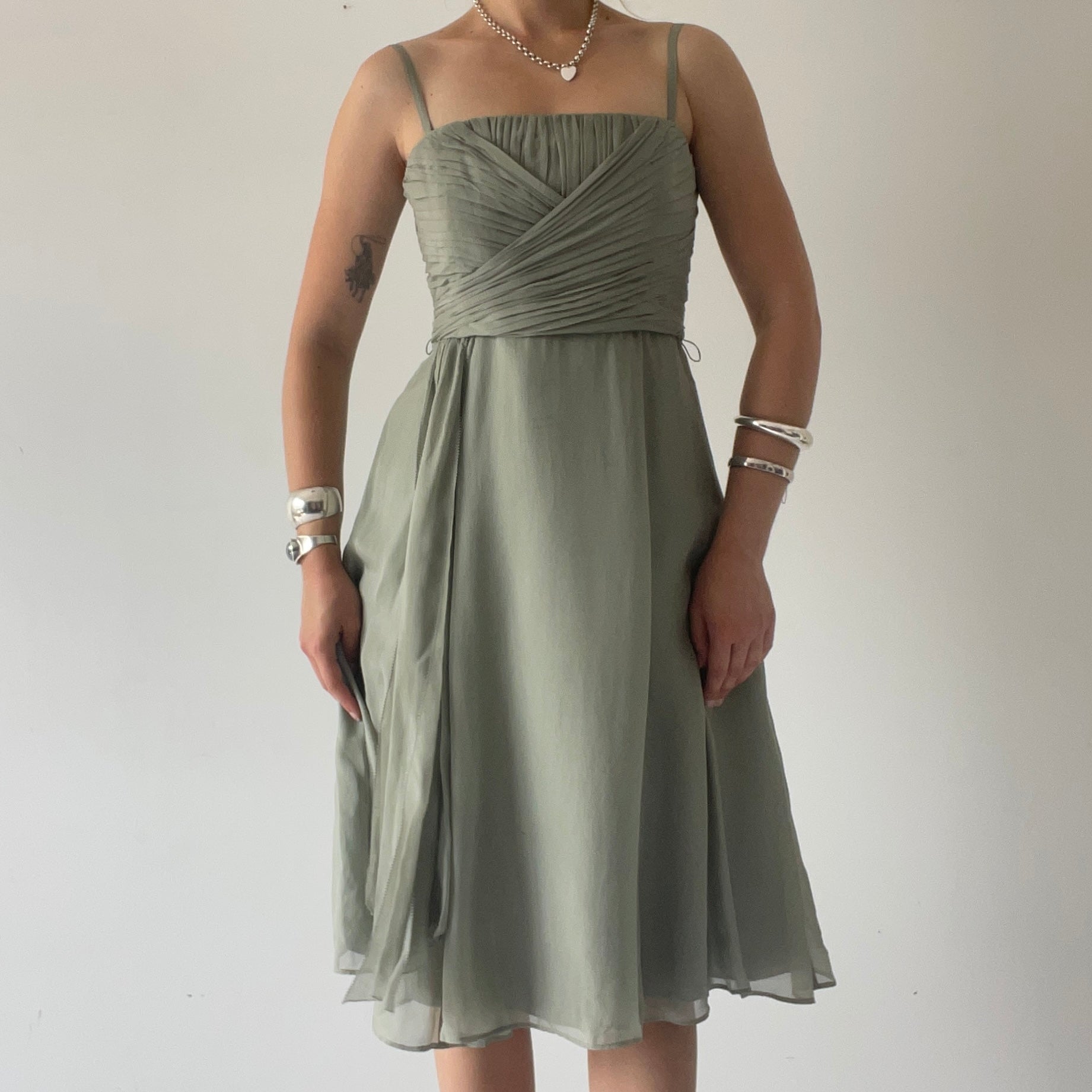 Coast 100% Silk Midi Dress | 10-12