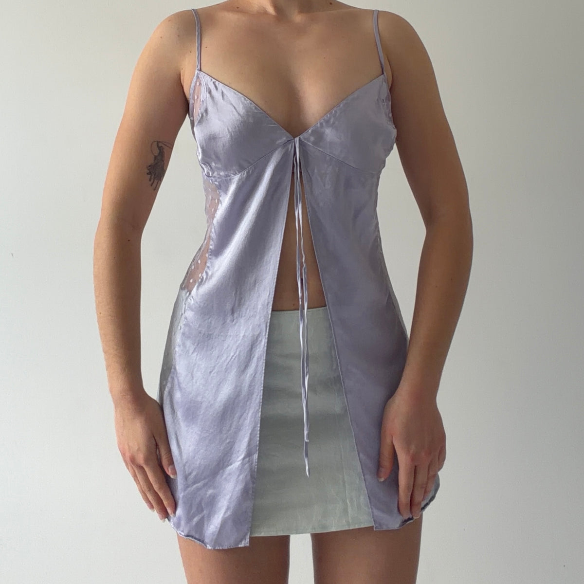 Victoria's Secret Silk Babydoll Top | L