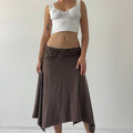 Jacqui E Asymmetric Midi Skirt | Made in Australia  6-12