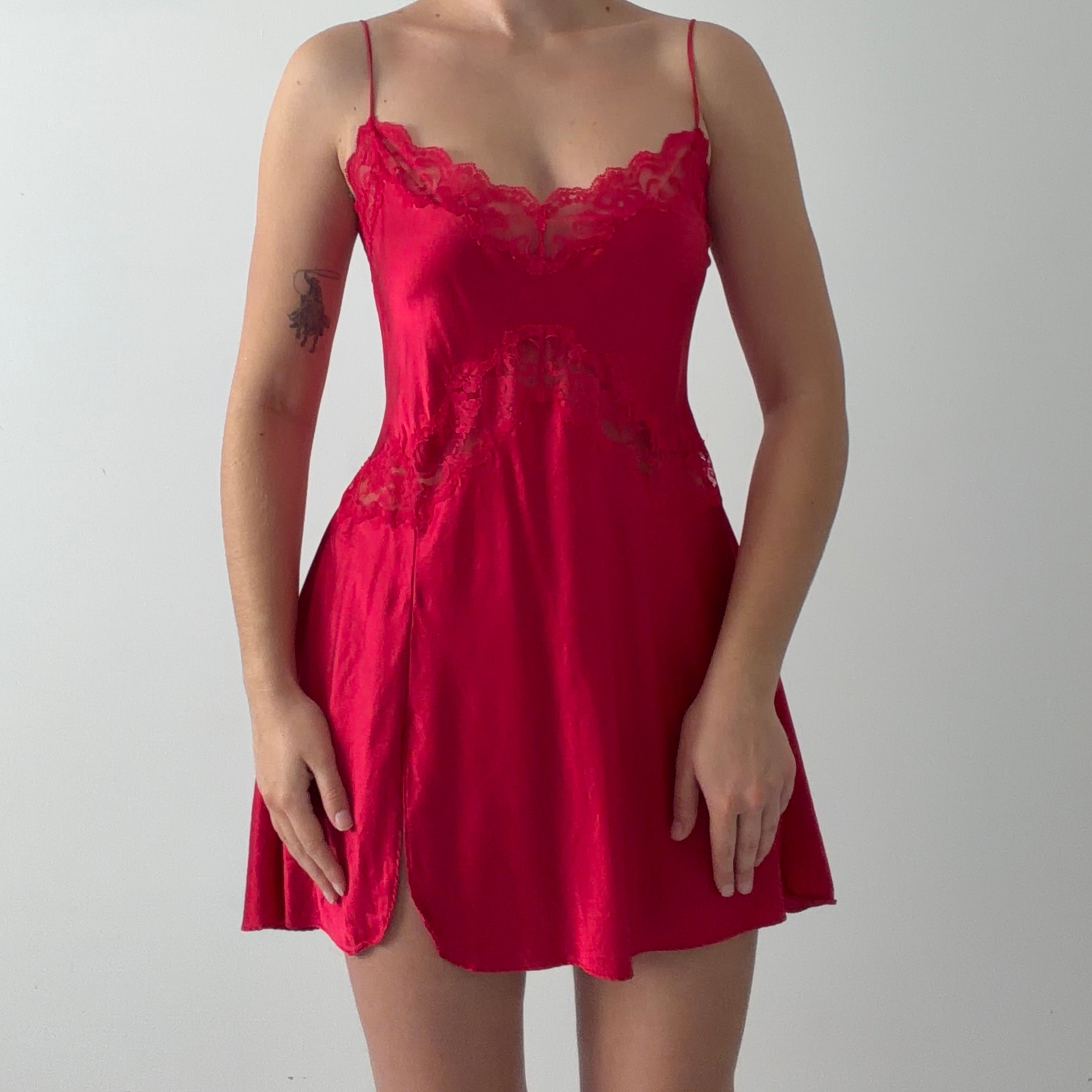 2003 Victoria's Secret Silk Lace Slip | 8-12