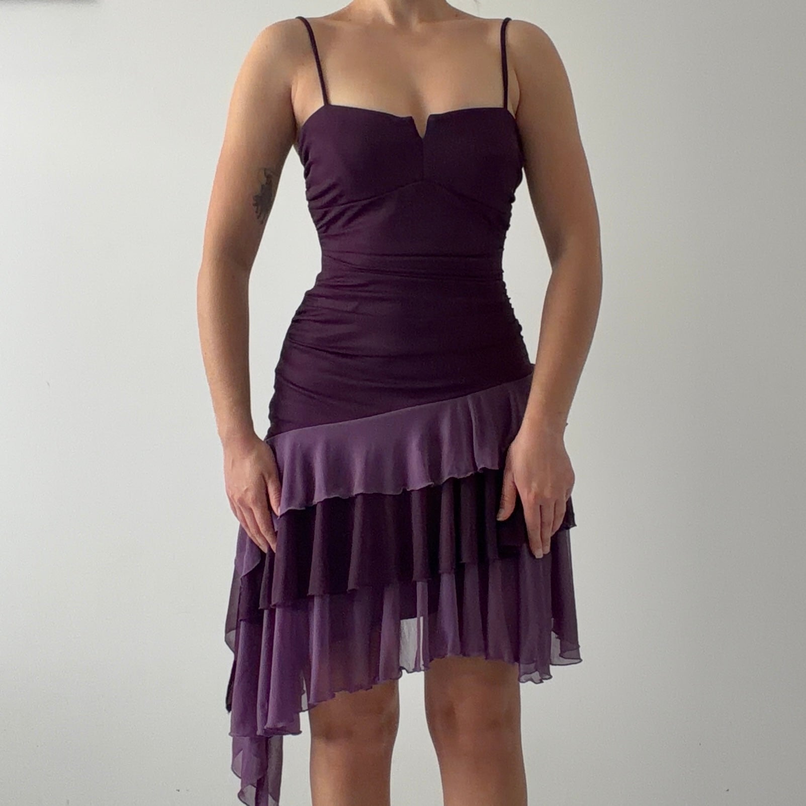 City Triangles Mini Ruffle Dress | XS