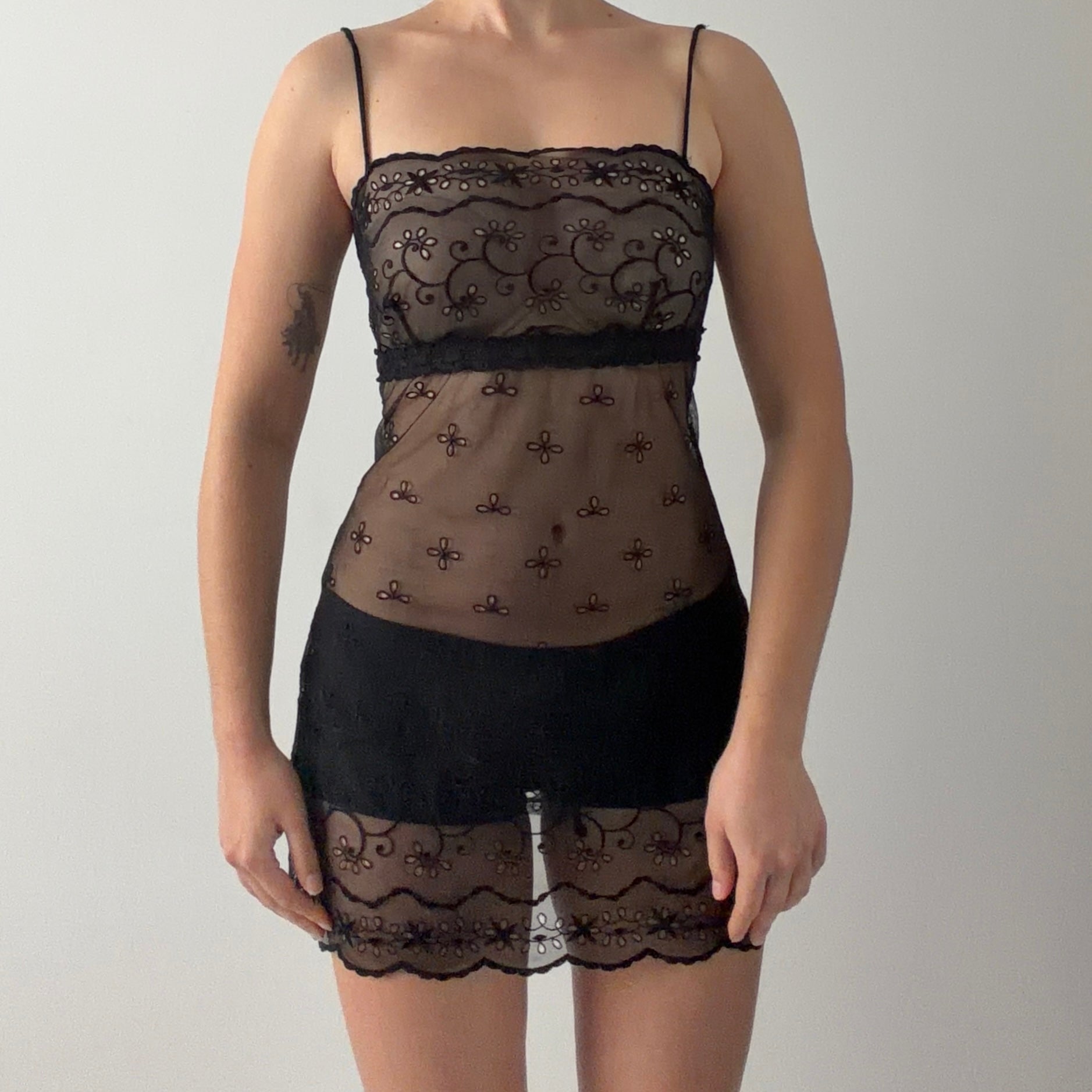 Victoria's Secret Babydoll Mini Dress | Black | S
