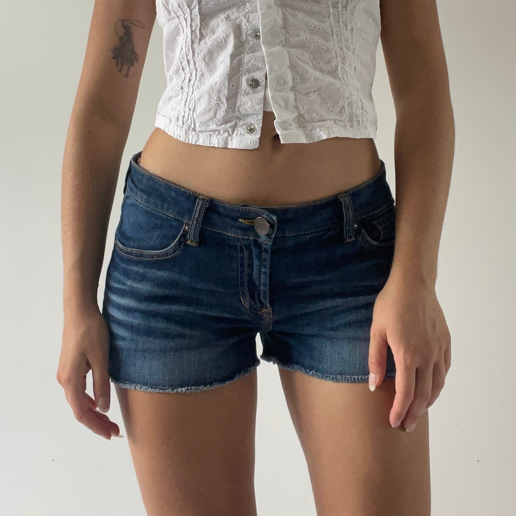 Micro Mini Denim Shorts | 6-8