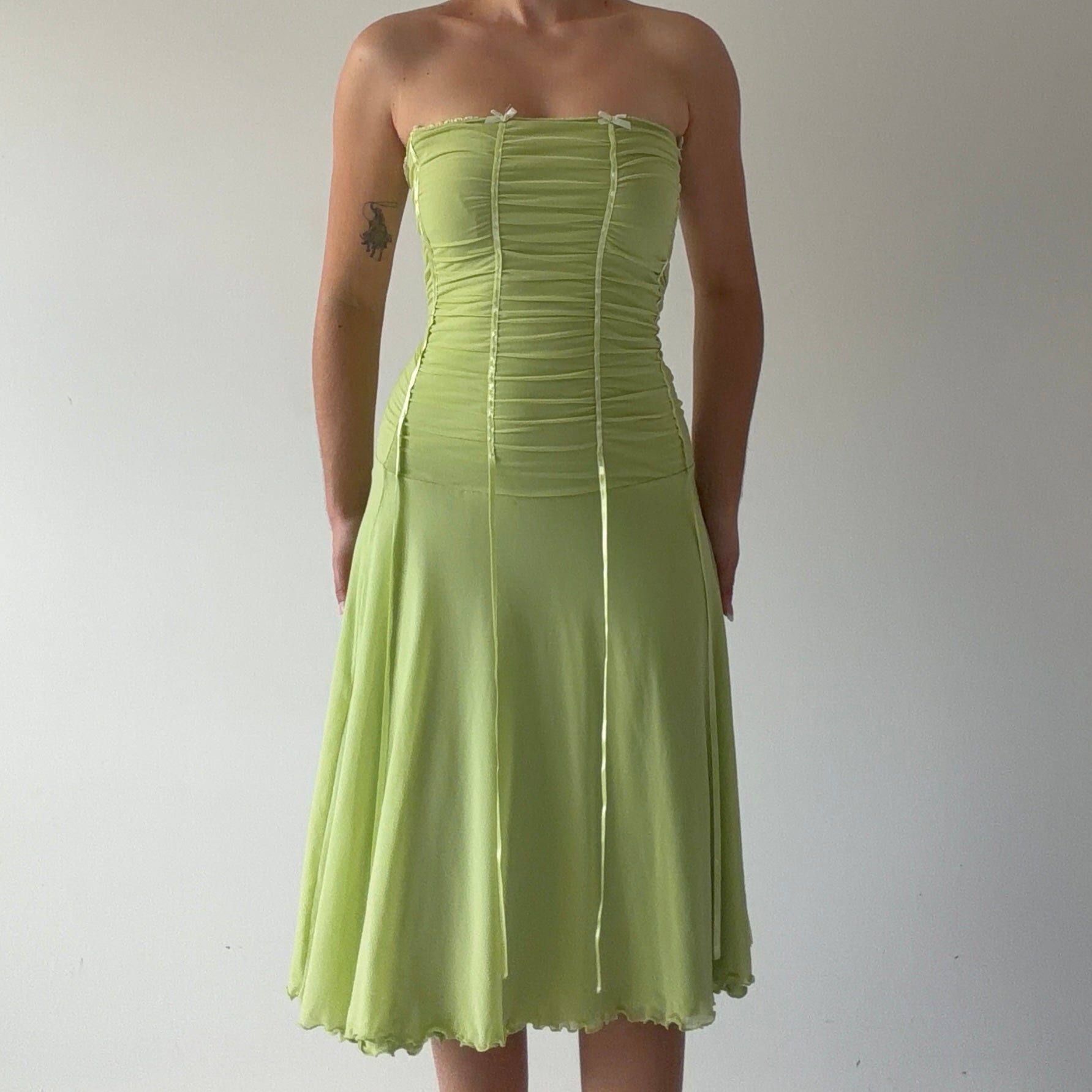 Rosella Milano Strapless Ribbon Dress | M