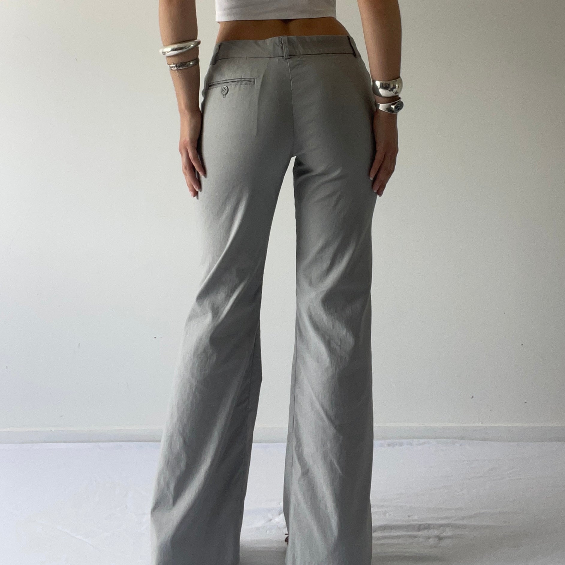 Jigsaw Low Rise Wide Leg Pants | 8-10