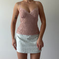 Le Chateau Lace Babydoll Cami | Made in USA | S