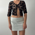 Sabatini Crochet Cardigan Top | XS