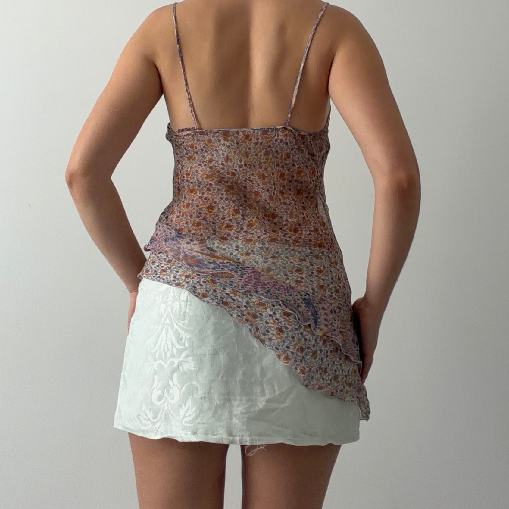 Silk Ruffle Cami | 8-10