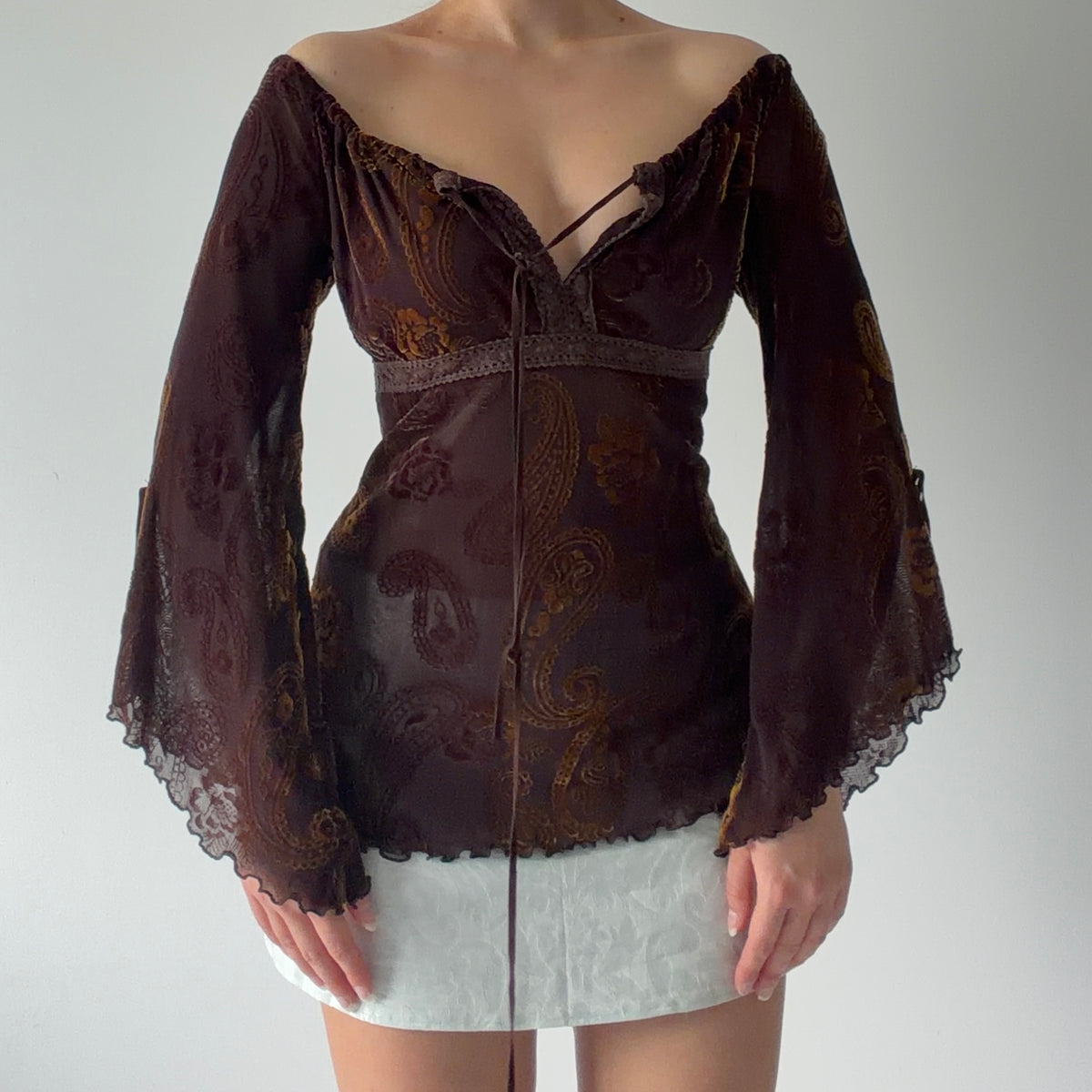 Ici & Maintenant Bell Sleeve Top | Made in France | L