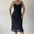 90s Cowl Midi Dress | 10-12