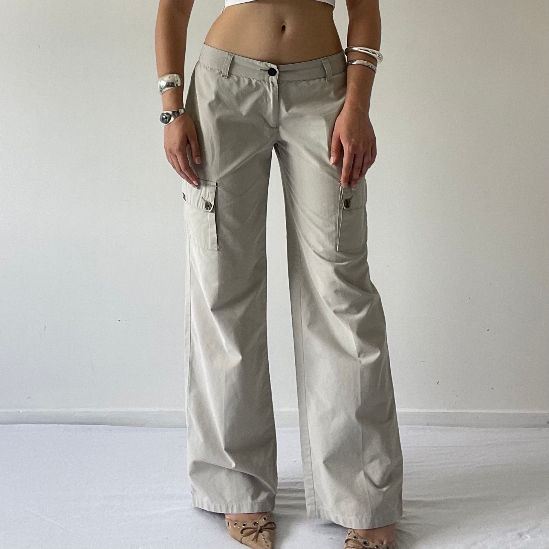 Jealous Wide Leg Cargo Pants |8-10