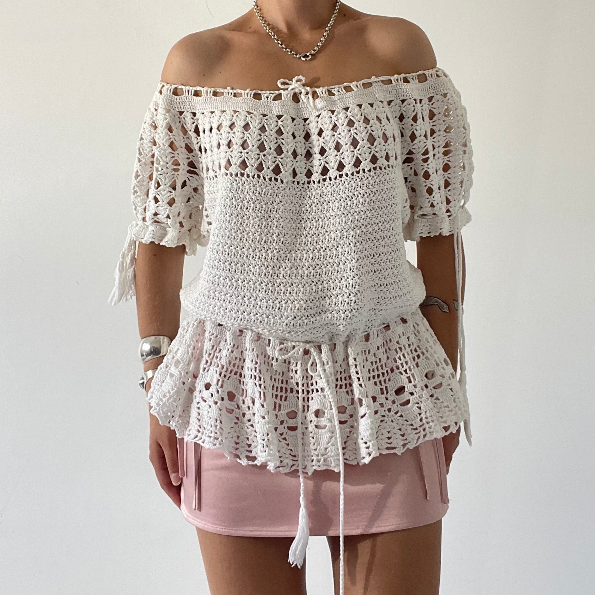 Crochet Babydoll Top | S-L