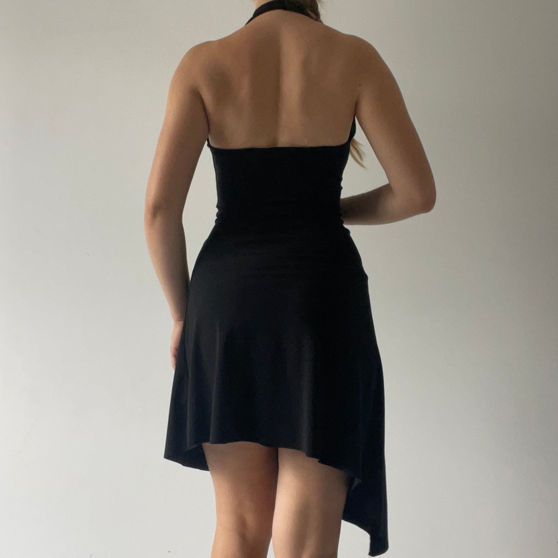 Forever 21 Halter Asymmetric Dress | Made in USA | 8-10