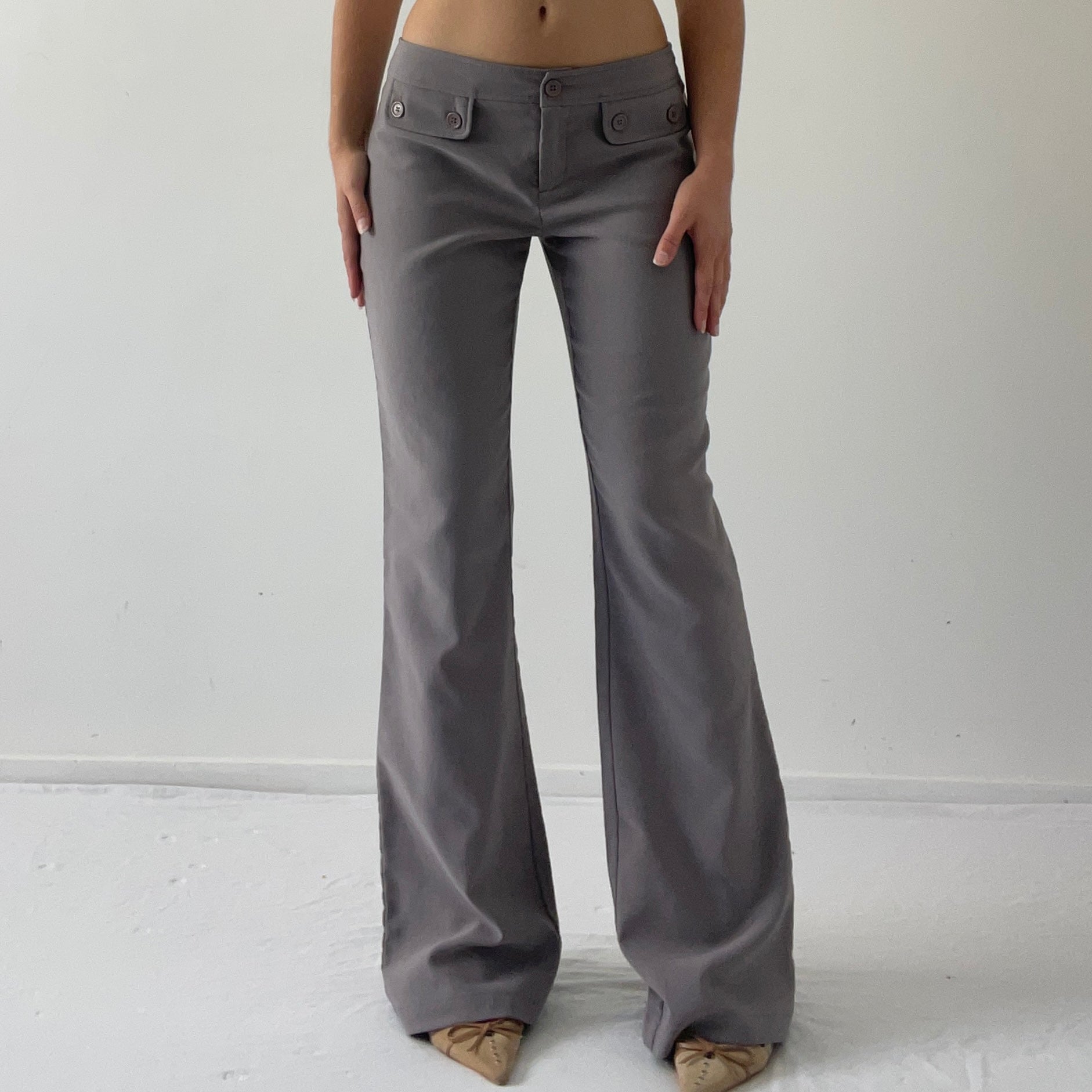 00s Low Rise Flare Pants | 10-12