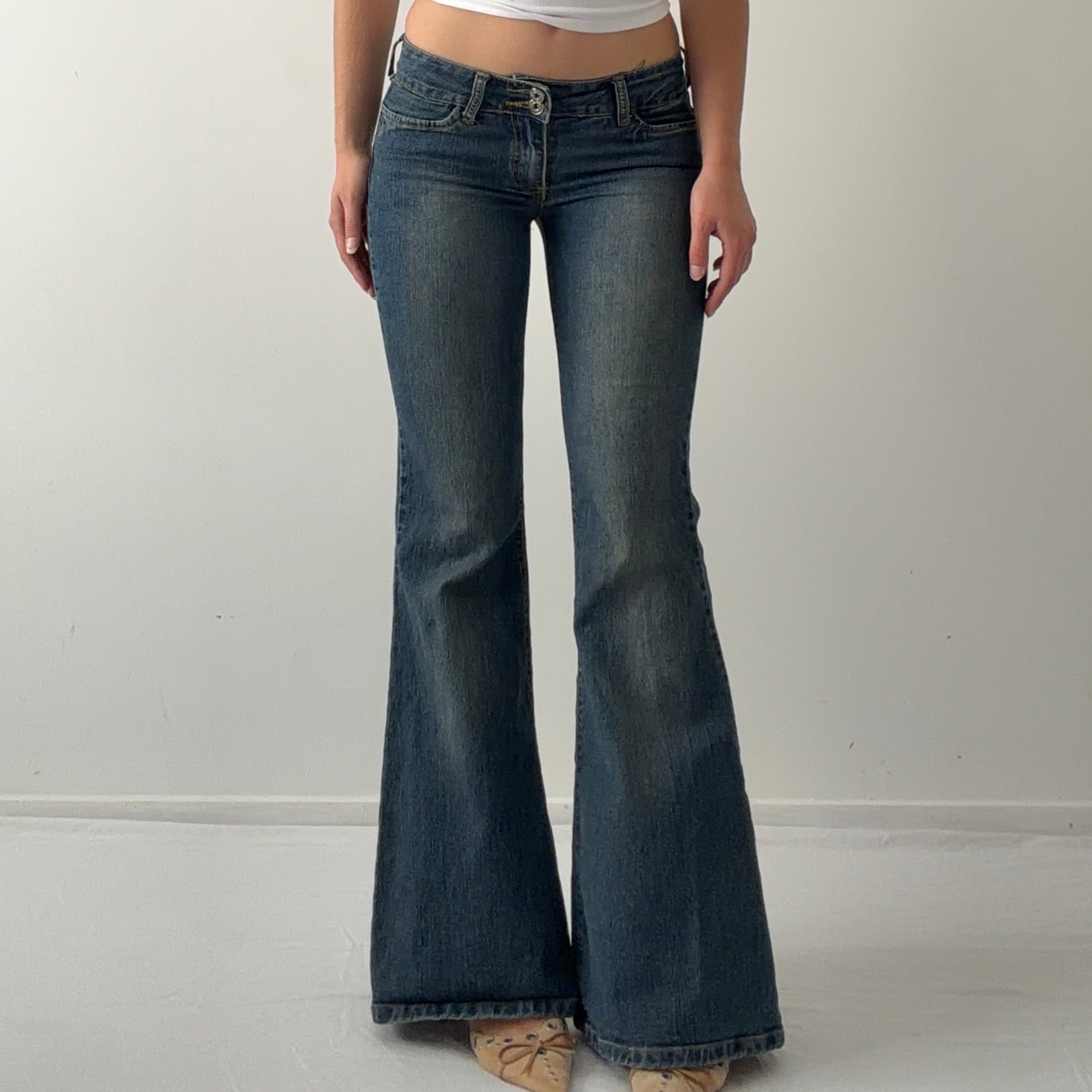 Stone Eagle Low Rise Flare Jeans | 6-8