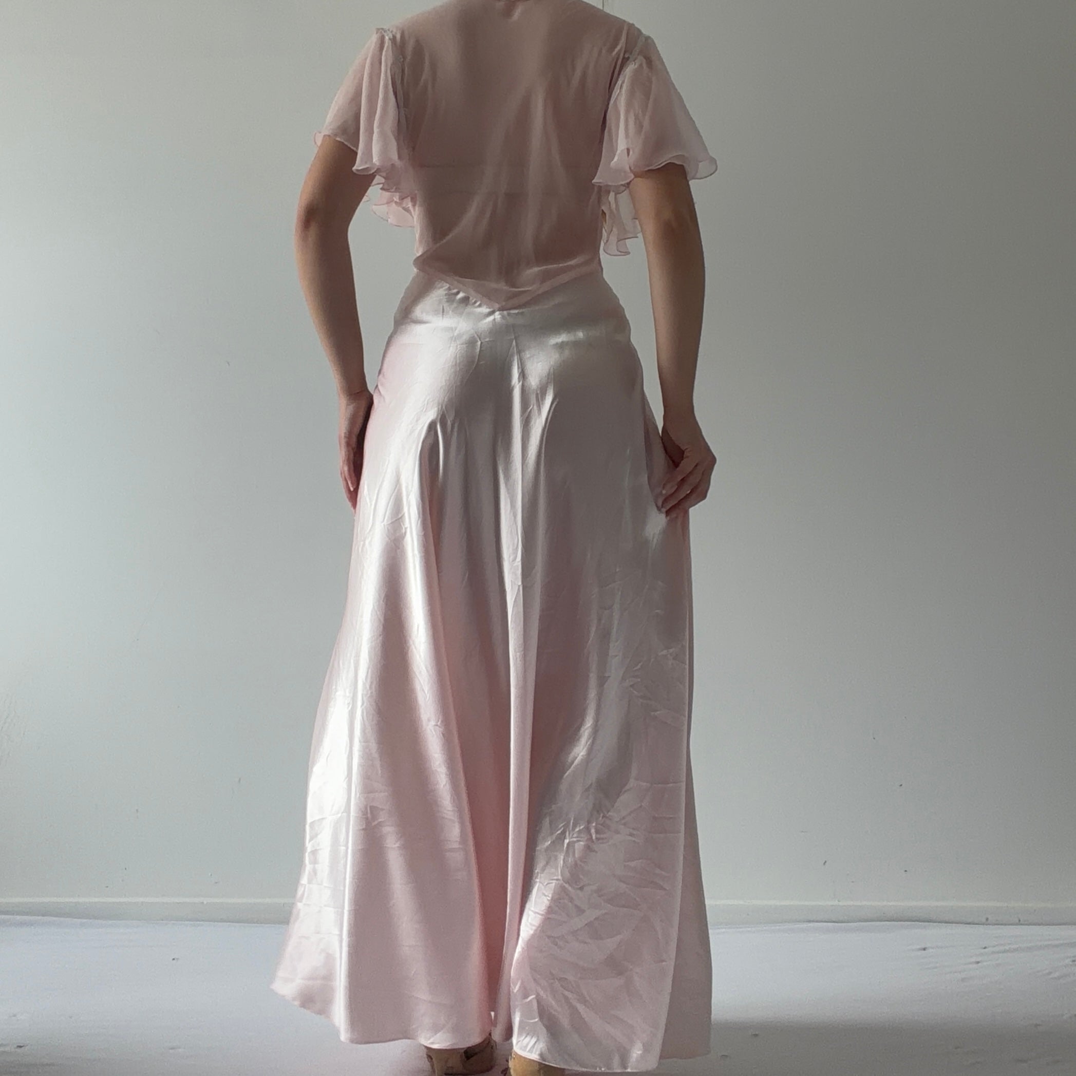 Victoria's Secret Gold Label Satin Maxi | M