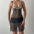 Canelle Mesh Midi Slip Dress | L