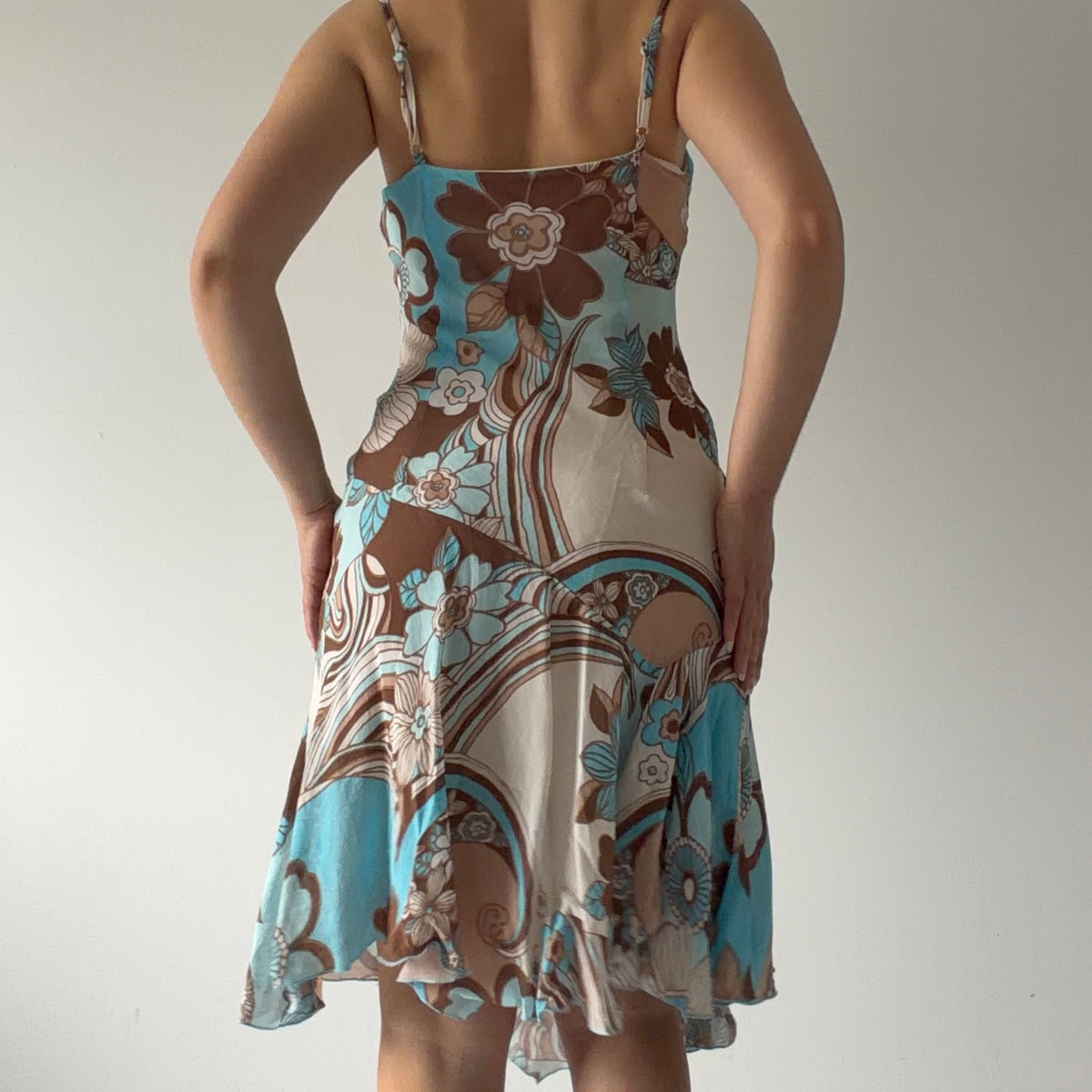 NafNaf Ruffle Midi Dress | XS