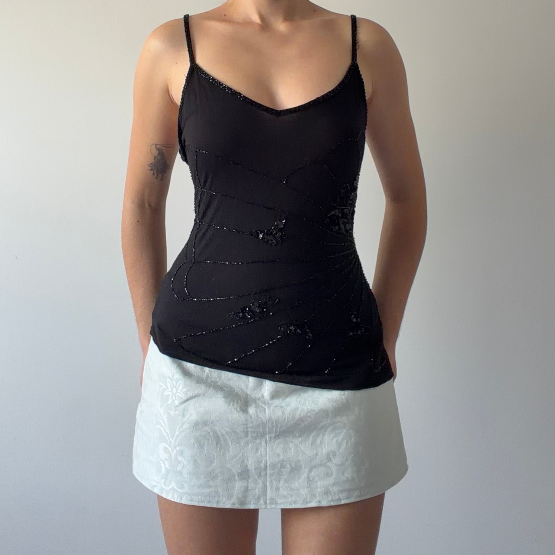 Pimkie Beaded Butterfly Top | 12-14