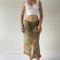Shoshamma Silk Leopard Midi Skirt | 8-12