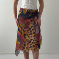 Luisa Cerano Silk Midi Skirt | XS