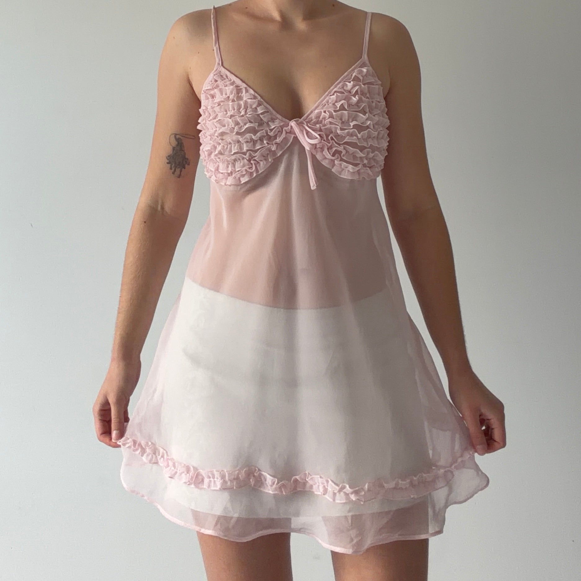 Morgan Taylor Ruffle Mini Dress | L