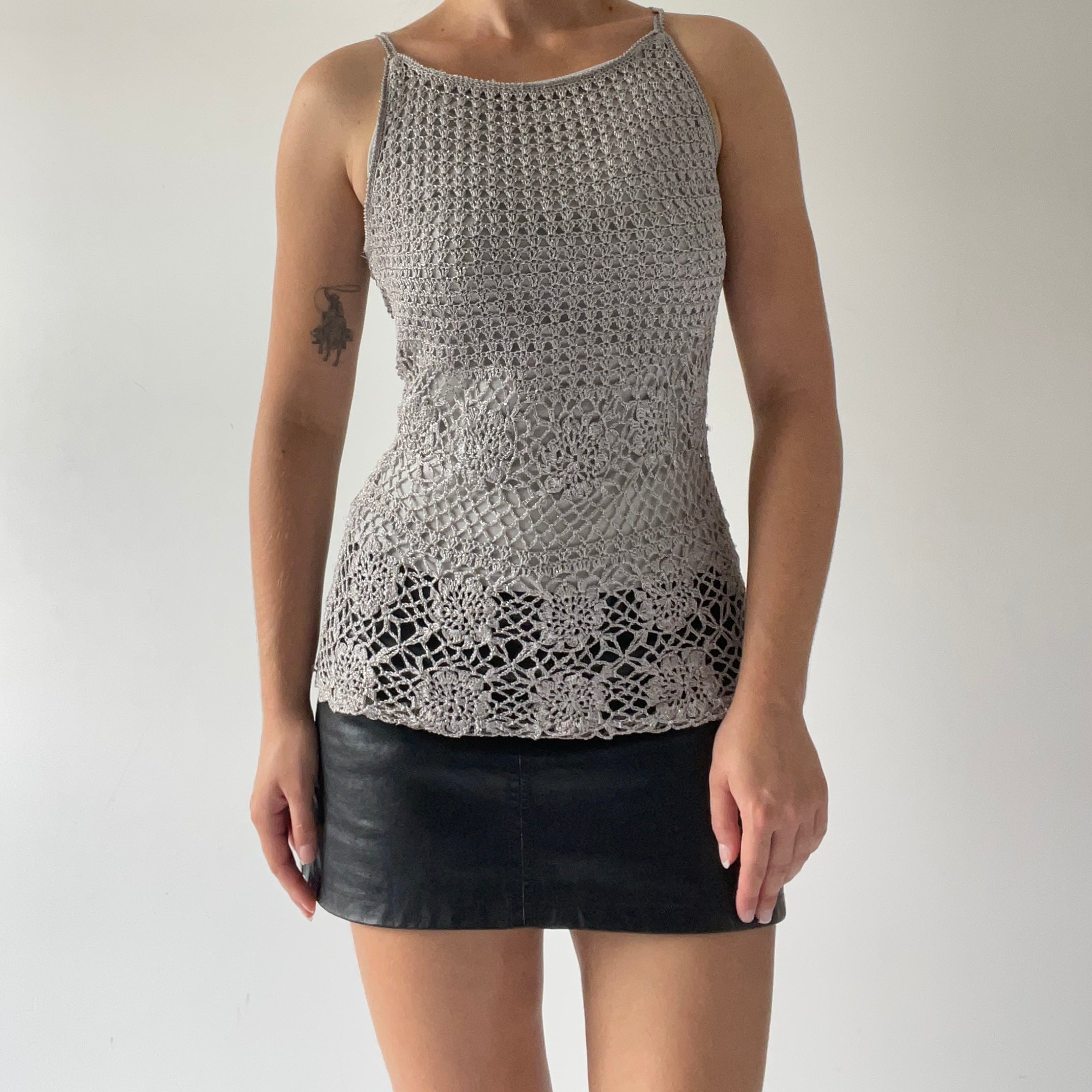 Pagani Glitter Crochet Top | 10-12