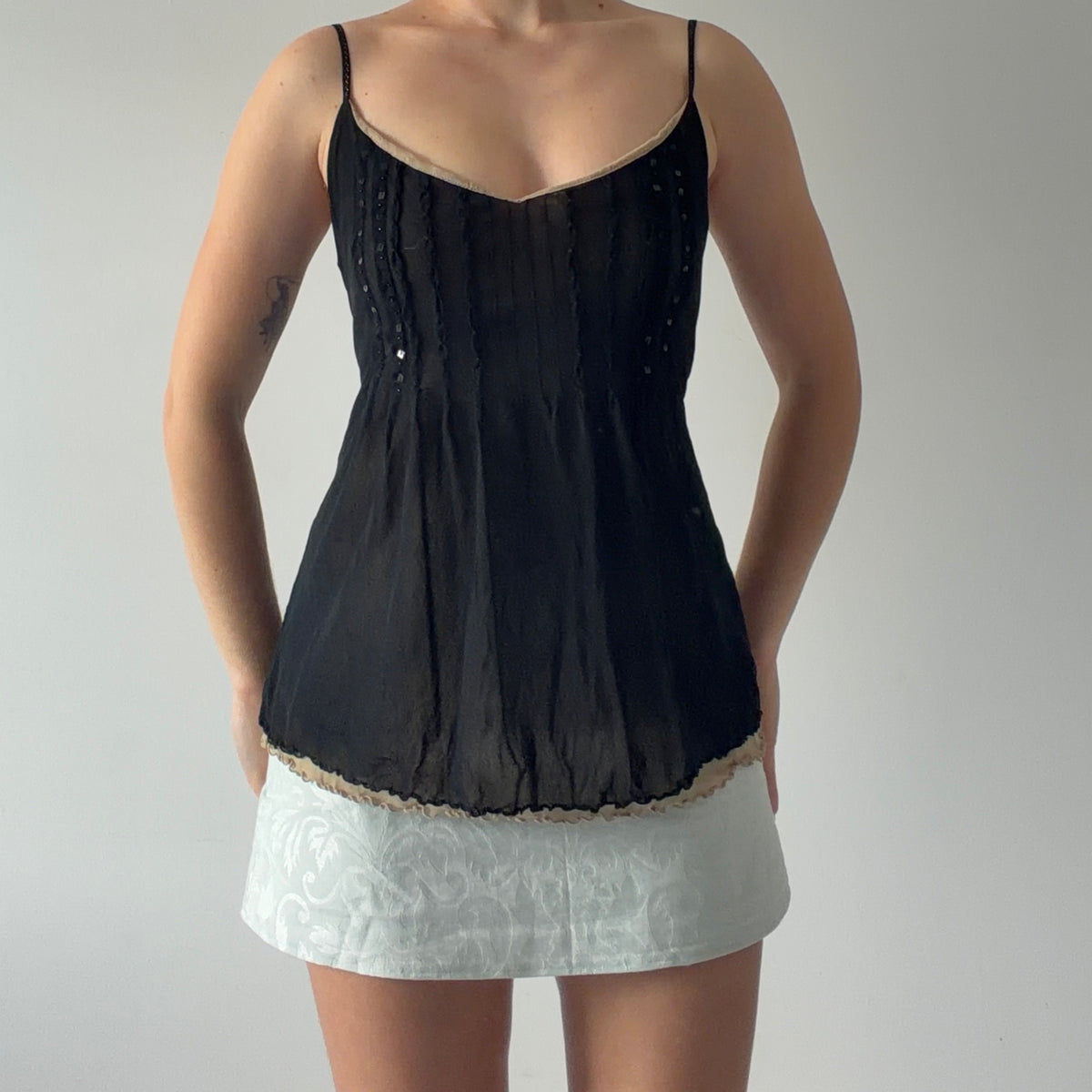 The Limited Sequin Mesh Cami | M