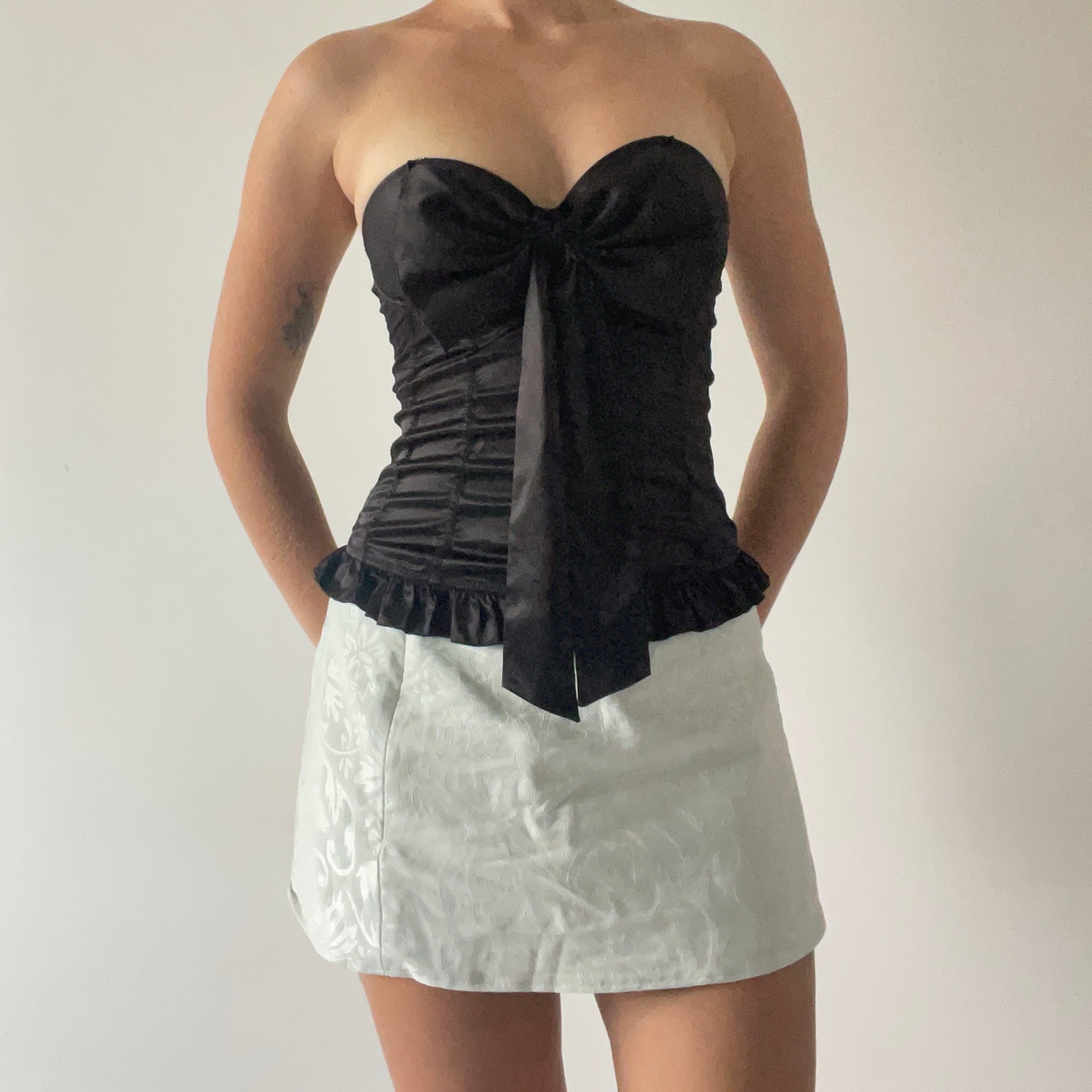 La Senza Satin Bow Corset | 8-10