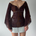 Ici & Maintenant Bell Sleeve Top | Made in France | L