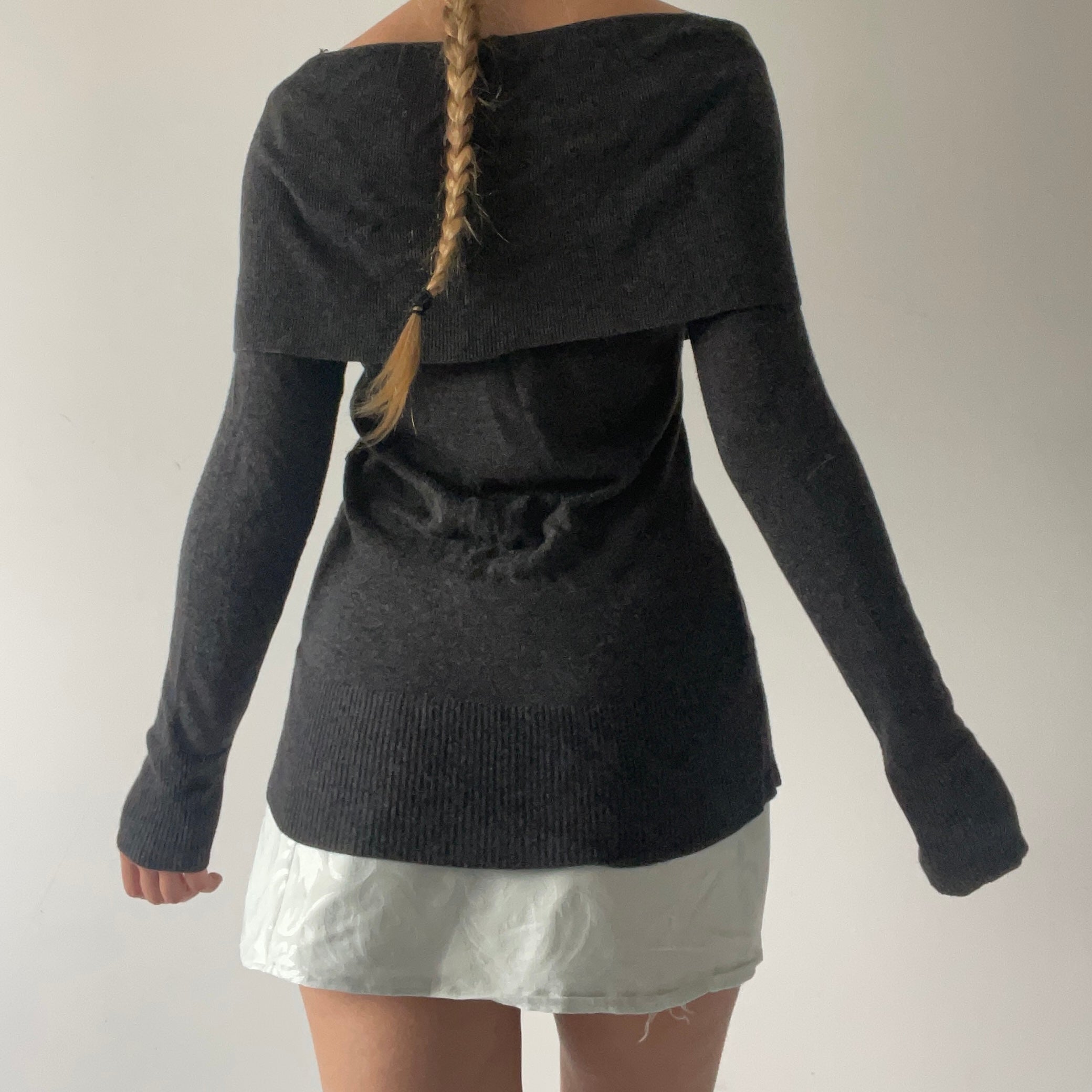 Jigsaw Wool Fold Over Knit | M