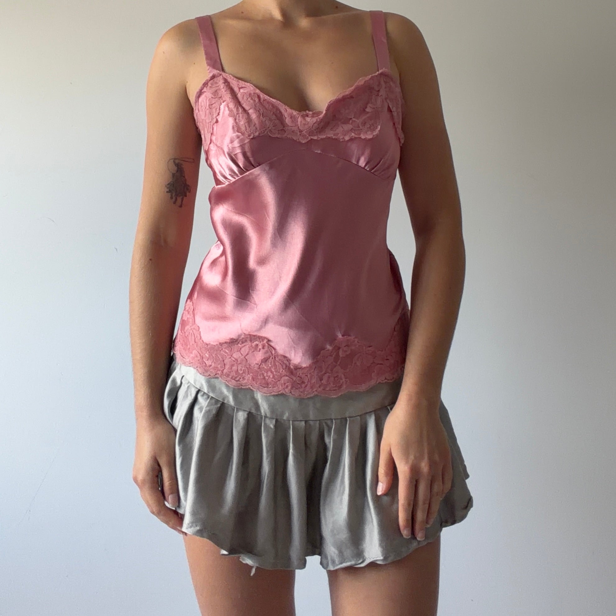 Satin Lace Cami Top | 10-12