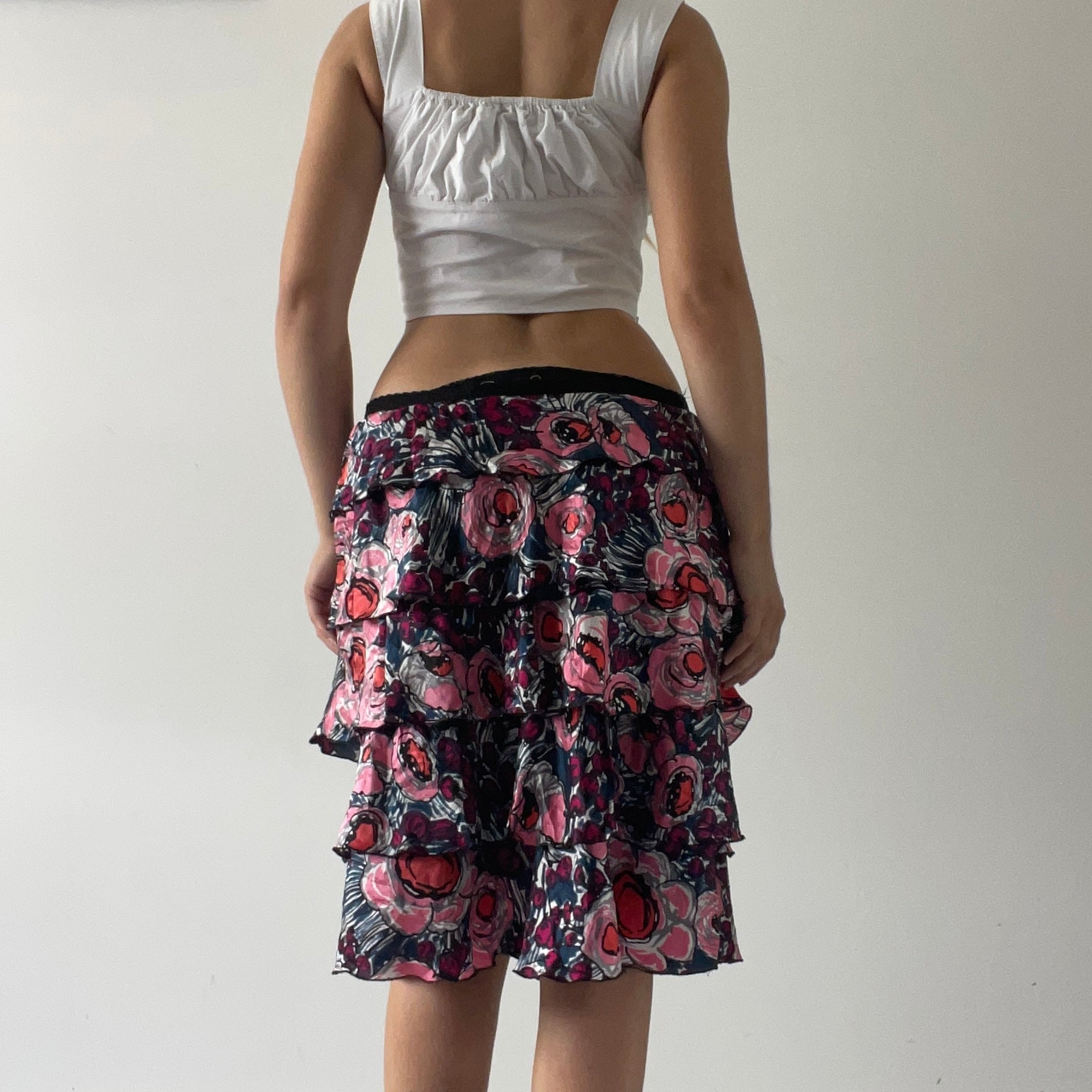 Louche Silk Ruffle Skirt | 6-10