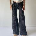 Spiral Wide Leg Cargo Pants | 8-12