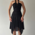 Le Chateau Asymmetric Midi Dress | XXS