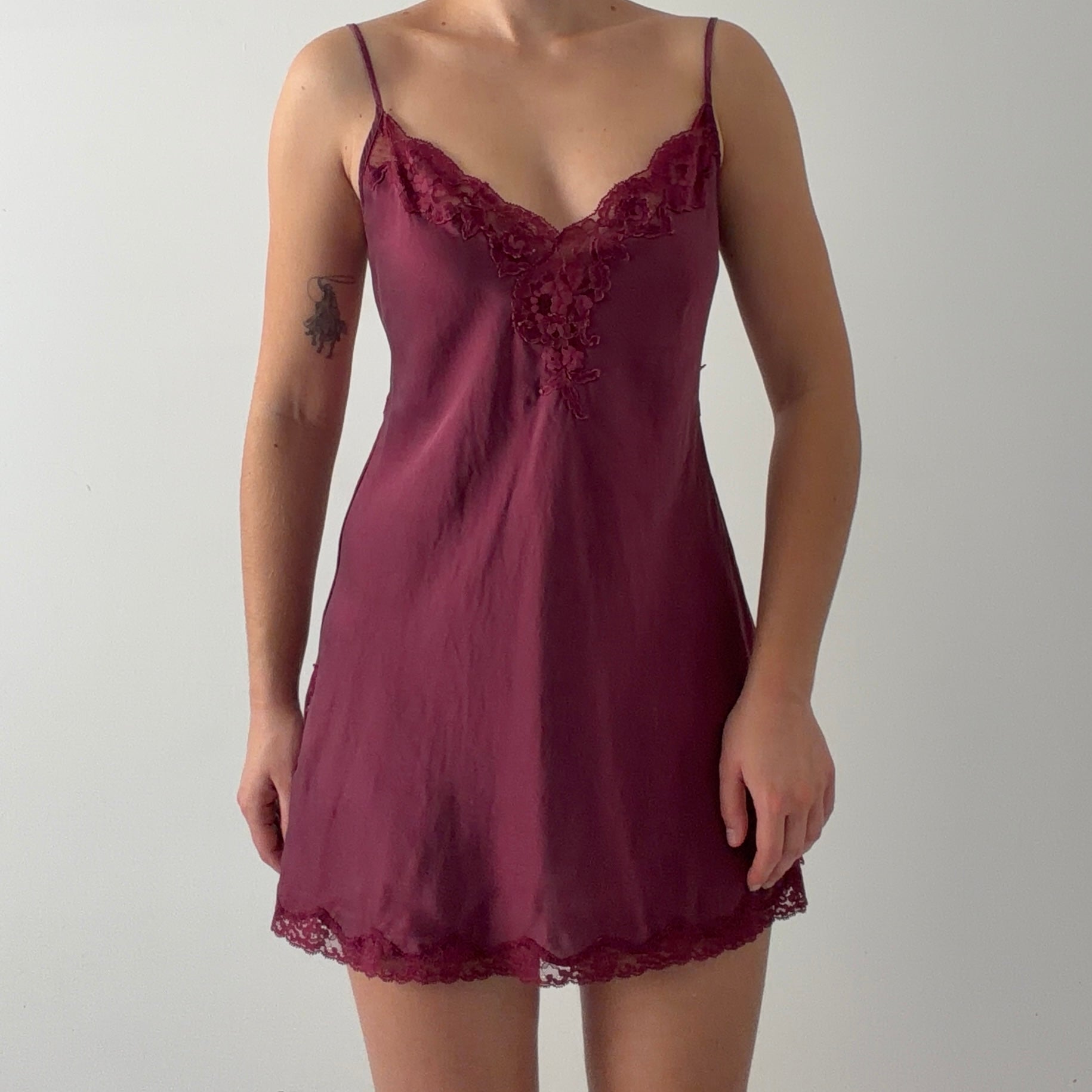 Victoria's Secret 2002 Silk Mini Slip Dress | S