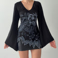 Decaf Beaded Bell Sleeve Top | 12-14