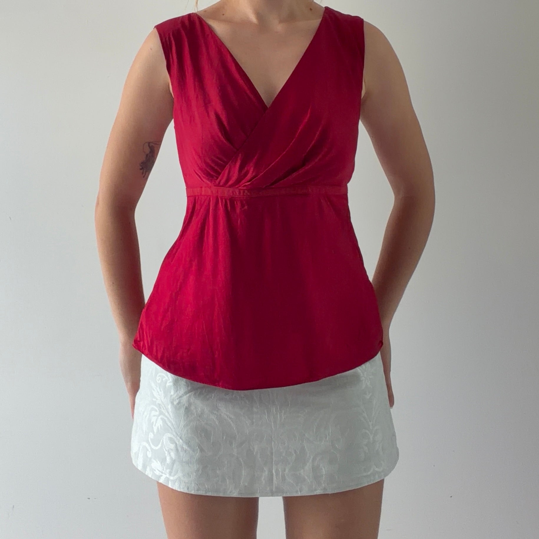 Loft Ann Taylor Silk Babydoll Top | M