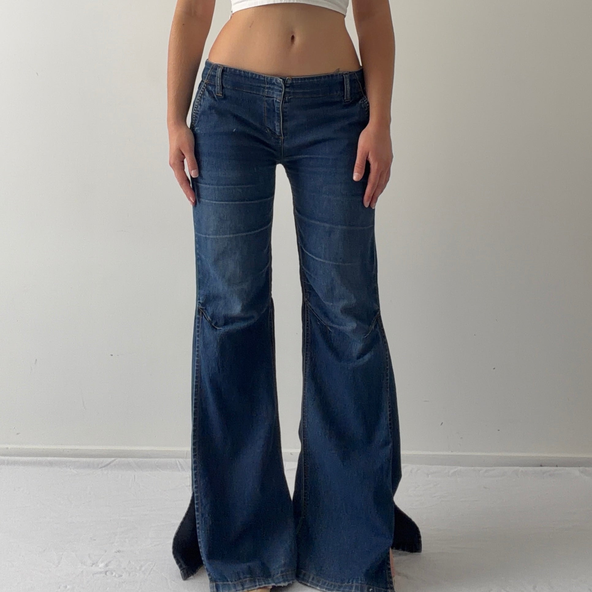 90s Glassons Wide Denim Jeans | 8-10